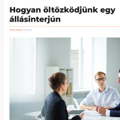 Dress for interview / Öltözés interjúra - Munkavállalói szókincs fejlesztése 3.